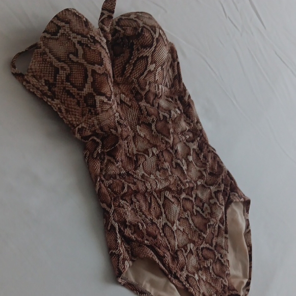 Davina Snake Print One-Piece Swimsuit - Picture 3 of 10